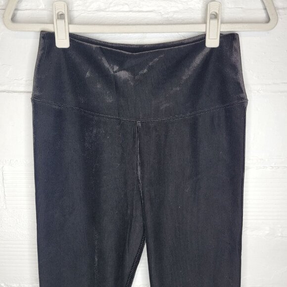 WHBM Women's Size 8 Pants Runway Legging Black Ribbed - Picture 3 of 6